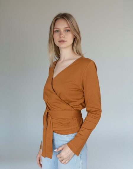 surišama medvilninė palaidinė, plonesnio trikotažo moteriška palaidinė, elegantiška palaidinė