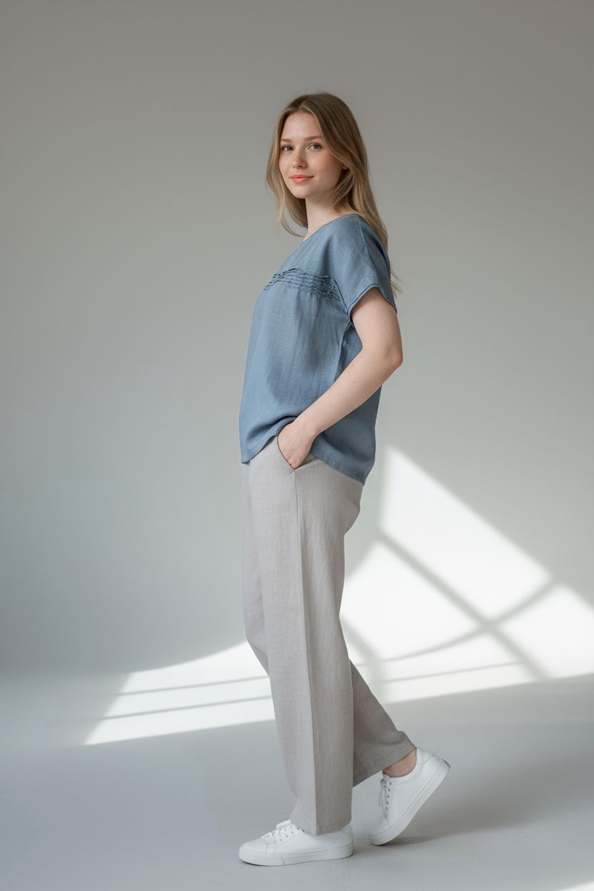 Lininė palaidinė moterims - Image 4