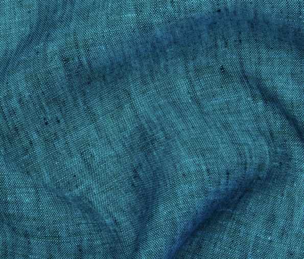 Ilga lininė suknelė su kišenėmis - Image 5