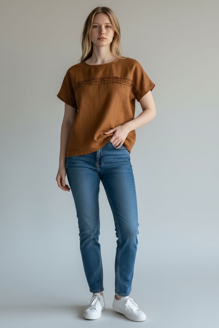 Lininė palaidinė moterims - Image 5