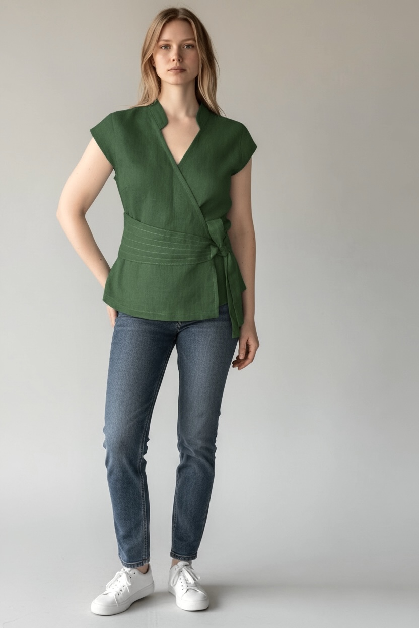 Surišama lininė palaidinė - Image 6