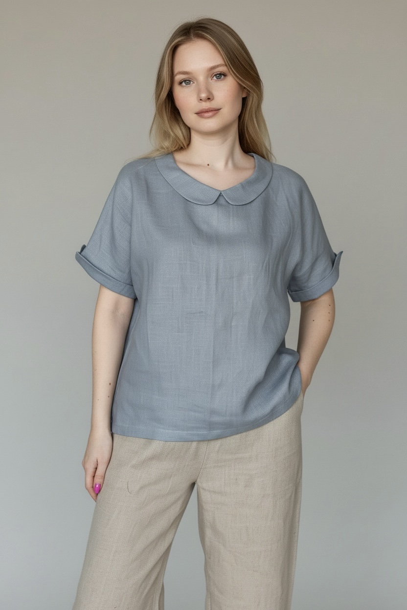 Elegantiška lininė palaidinė - Image 3