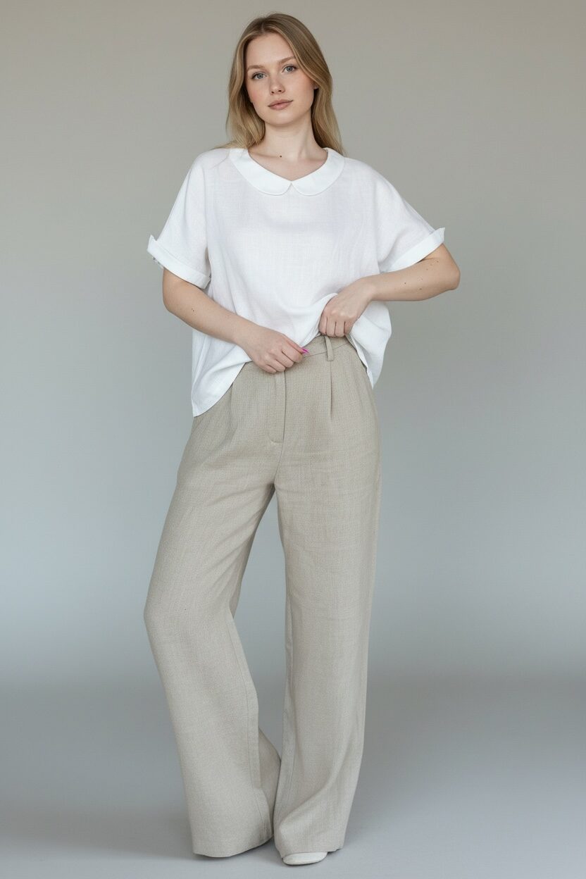 Elegantiška lininė palaidinė - Image 5