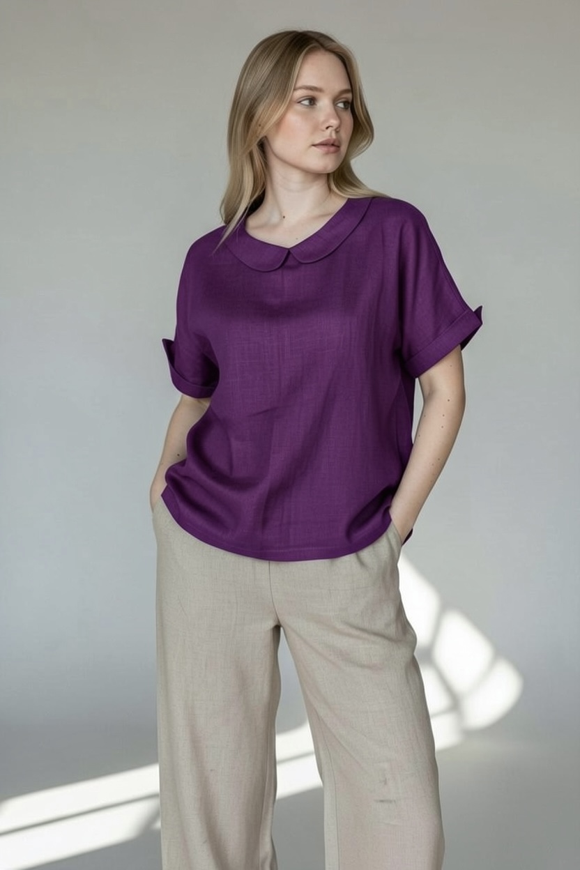 Elegantiška lininė palaidinė - Image 4